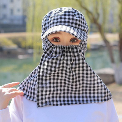 Mũ chống nắng nữ ninja che kín mặt cổ có chìa rộng thoáng mát liền khẩu trang