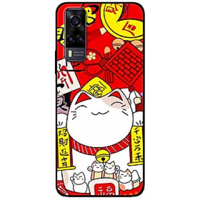 Ốp lưng dành cho Vivo Y51 (2020) / Y31 (2020) mẫu Mèo Nằm Chờ Cá