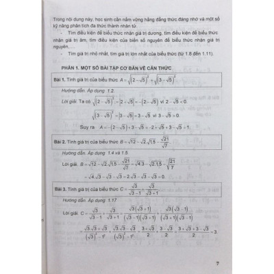 Sách - Hướng dẫn trọng tâm Ôn luyện thi vào lớp 10 môn Toán