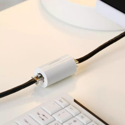 Ugreen UG20391NW116TK Màu Trắng Đầu nối dài dây mạng nhựa PVC cao cấp - HÀNG CHÍNH HÃNG