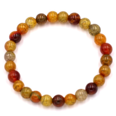 Chuỗi tay đá vân rồng 6 ly 26 hạt