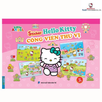Sách - Sticker Hello Kitty - Nông Trại, Siêu Thị Vui Nhộn, Mua Sắm, Ngôi Nhà, Công Viên, Trải Nghiệm Ẩm Thực - Combo 6 Cuốn - Minh Thắng