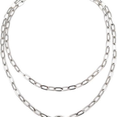 Dây chuyền titan 2 lớp phong cách punk trẻ trung