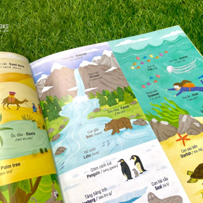 Sách 1000 Từ Vựng Tiếng Anh Thiết Yếu Cho Trẻ Em cho bé từ 3 tuổi - Đinh Tị Books