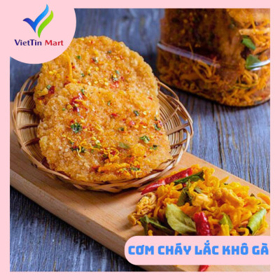 500G CƠM CHÁY LẮC KHÔ GÀ (đóng hũ) VIETTIN MART