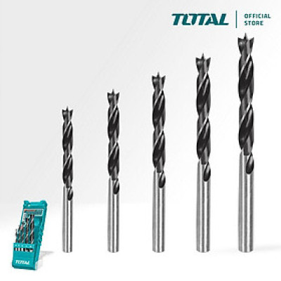 BỘ MŨI KHOAN GỖ 5 CHI TIẾT 4-10MM TOTAL TACSD7056