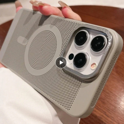 Ốp lưng lưới tản nhiệt dành cho iPhone 15 Pro/ 15 Pro Max/ 14 Pro/ 14 Pro Max/ 13 Pro Max/12 Pro Max, hỗ trợ sạc không dây Likgus - Hàng chính hãng
