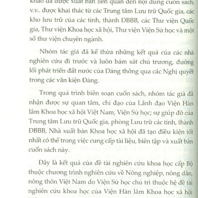 Nông Thôn Đồng Bằng Bắc Bộ (1976-1996) (Sách chuyên khảo) -  PGS. TS. Nguyễn Ngọc Mão chủ biên