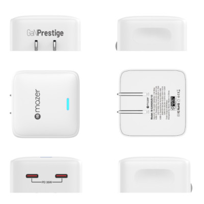 Củ sạc cho Macbook/iPhone Mazer SuperMINI 35W US Wall Charger - Hàng Chính Hãng