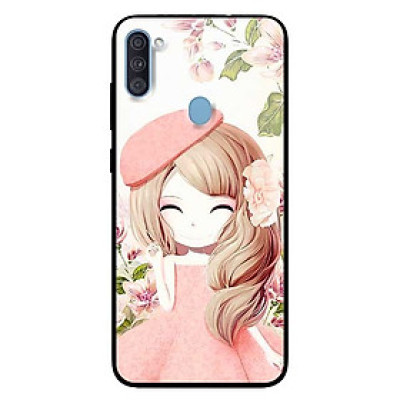 Ốp lưng dành cho Samsung A11 mẫu Anime Cô Gái Váy Bông