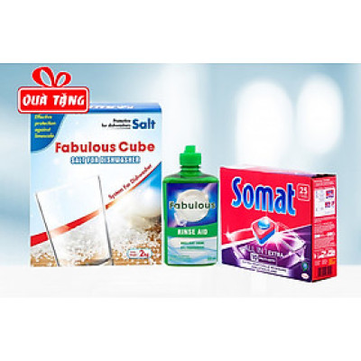 Combo 1 hộp viên rửa + 01 hộp muối rửa + 01 chai dầu bóng - Quà tặng Eurosun 