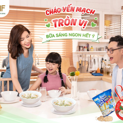 Cháo yến mạch gạo lứt gói ăn liền dinh dưỡng tiện lợi 50g TÂM MINH FOODS