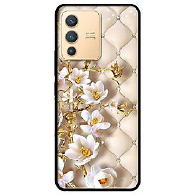 Ốp lưng dành cho Vivo V23 5G / S12 - Vivo Y15s / Y15A - Hoa Văn Nhánh Hoa Trắng