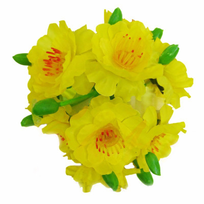 Combo bộ 20 chùm hoa mai giả 1 chùm gồm 3 bông và 3 nụ - Hàng Nhập Khẩu