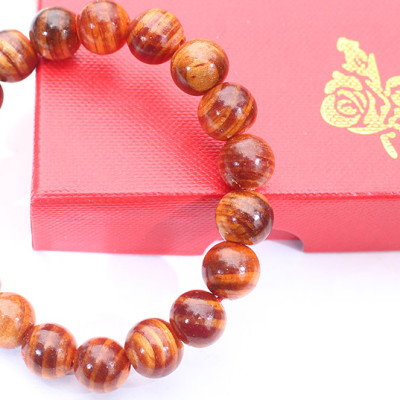 Vòng tay phong thủy gỗ Huyết Long VIP_10 ly, 19 hạt