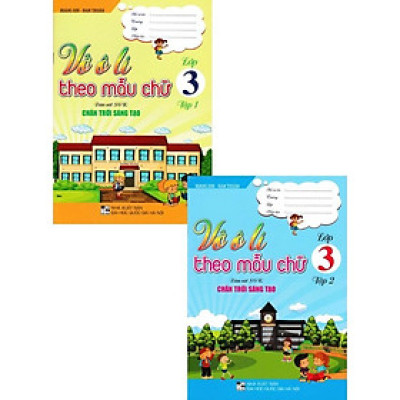 Sách - Vở Ô Li Theo Mẫu Chữ Lớp 3 - Combo 2 Cuốn - Bám Sát SGK Chân Trời Sáng Tạo - Hồng Ân