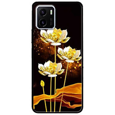 Ốp lưng dành cho Vivo V23 5G / S12 - Vivo Y15s / Y15A mẫu Sen Trắng Vàng