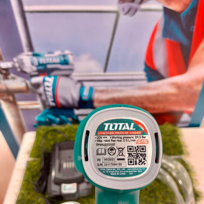 MÁY XỊT RỬA DÙNG PIN 20V (1 pin 2.0AH +sạc ) TOTAL TPWLI20282 - HÀNG CHÍNH HÃNG