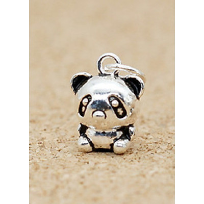 Charm bạc treo hình gấu trúc treo - Ngọc Quý Gemstones