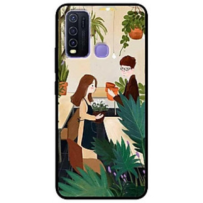 Ốp lưng dành cho Vivo Y30 - Y30i - Y50 mẫu Cặp Đôi Bán Hoa