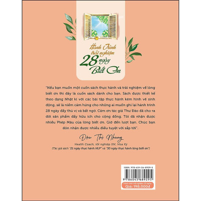Sách - Hành Trình Trải Nghiệm 28 Ngày Biết Ơn - NXB Phụ Nữ