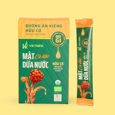 Mật Dừa Nước Vietnipa Hộp 150g - Thực Phẩm Bổ Sung Dinh Dưỡng Cho Cả Gia Đình, Người Tiểu Đường, Ăn Kiêng, Ăn Chay, Hàm Lượng Vitamin Và Muối Khoáng Cao