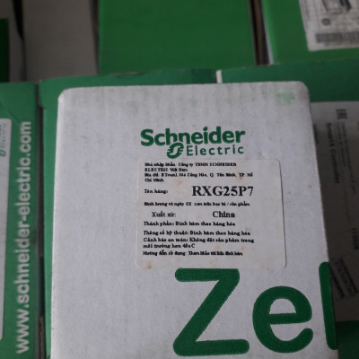 Rơ le RXG25P7 Schneider coil 220VAC - 8 chân 2NO-2NC | Chính hãng |