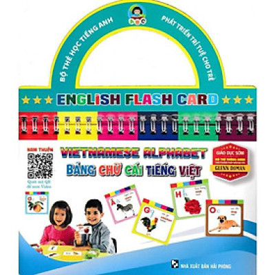 Sách - Bộ Thẻ Học Tiếng Anh - Phát Triển Trí Tuệ Cho Trẻ: Bảng Chữ Cái Tiếng Việt - Hồng Ân