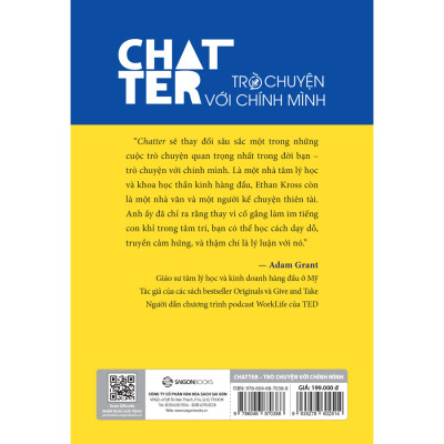 Chatter - Trò Chuyện Với Chính Mình - khai mở được sức mạnh tiềm ẩn tự thân để đạt được những gì bạn mơ ước