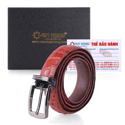  Dây thắt lưng nữ da cá sấu Huy Hoàng 2,5P màu đen, nâu đỏ, vàng bò, nâu đất HT5201-02-03-09