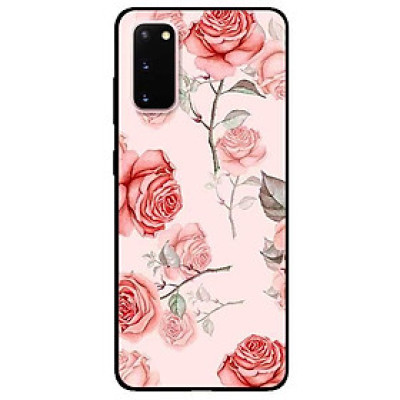 Ốp lưng dành cho Samsung S20 - S20 Plus - S20 Ultra mẫu Hoa Tiết Hồng Cam