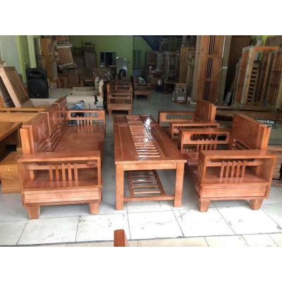 Bộ ghế phòng khách làn bằng gỗ sồi hoàn toàn
