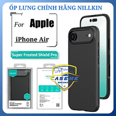 Ốp lưng dành cho iPhone Air Nillkin Super Frosted Shield Pro Matte dạng sần - Hàng chính hãng