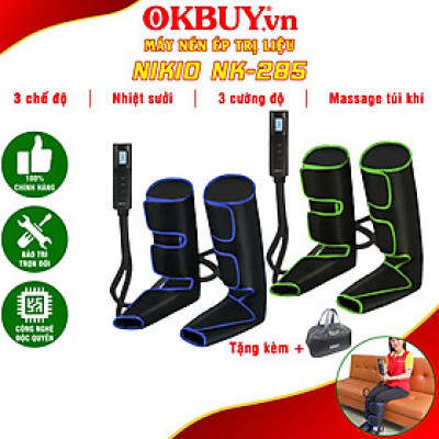 Máy Massage Chân, Nén Ép Túi Khí Bàn Chân Và Bắp Chân Nikio NK-285 - Hỗ Trợ Cải Thiện Đau Nhức, Tê Bì, Suy Giãn Tĩnh Mạch