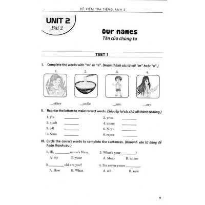 Sách - Đề Kiểm Tra Tiếng Anh Lớp 3 - Có Đáp Án - Biên Soạn Theo Chương Trình GDPT Mới - Hồng Ân