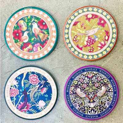  Set 4 Lót ly gốm cách nhiệt Magrace Paris