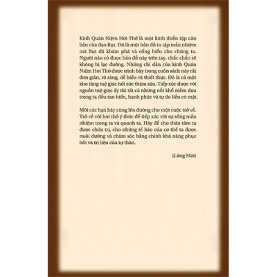 Hơi Thở Nuôi Dưỡng, Hơi Thở Trị Liệu (Tái bản năm 2022)