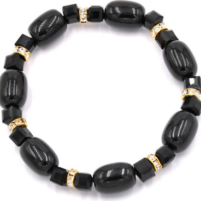 Chuỗi tay đá thạch anh đen FSEE8