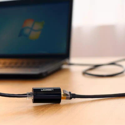 Ugreen UG30837NW116TK Màu Đen Đầu nối dài dây mạng nhựa PVC cao cấp - HÀNG CHÍNH HÃNG