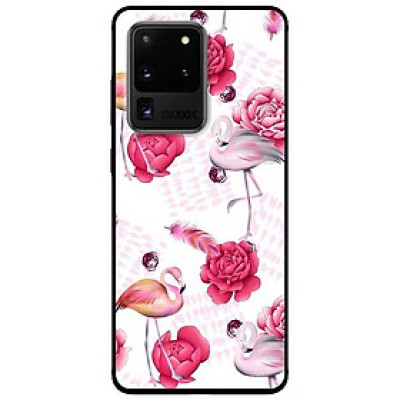 Ốp lưng dành cho Samsung S20 - S20 Plus - S20 Ultra mẫu Hạc Hồng Mẫu Đơn