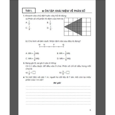 Sách - Vở Luyện Toán Lớp 5 - Tập 1 - Dùng Chung Các Bộ SGK Hiện Hành - Hồng Ân