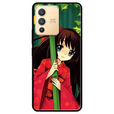 Ốp lưng dành cho Vivo V23 5G / S12 - Vivo Y15s / Y15A - Anime Cô Gái Kimono Đỏ