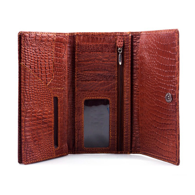 Ví Nữ Huy Hoàng HT3107 (9.5 x 19 cm) - Nâu