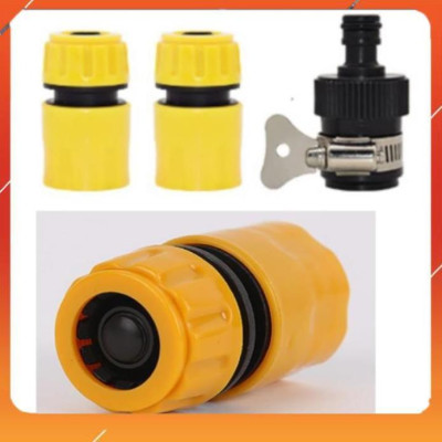 Vòi Xịt️Evoucher Bộ dây vòi xịt nước rửa xe, tưới cây , tăng áp 3 lần, loại 20m 206701-3 đầu đồng,cút,nối đen+  đai