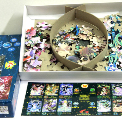 Xếp hình Tia Sáng Cung hoàng đạo nước 45x3W (45 Mảnh Ghép x 3 hình)