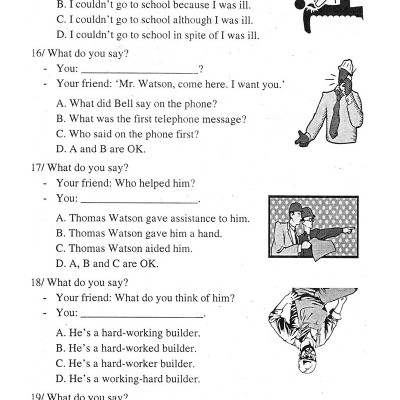 Bài Tập Trắc Nghiệm Tiếng Anh Lớp 8