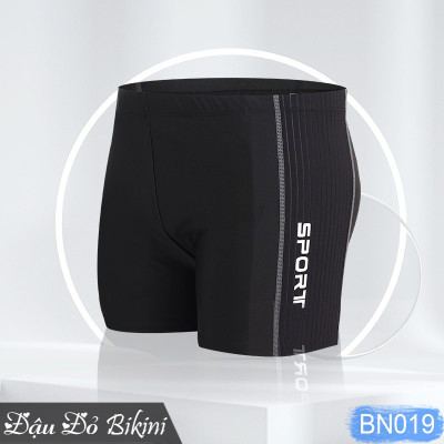 Quần bơi nam BIG SIZE dáng ngắn, đồ bơi cao cấp cho người mập béo, size lớn đến 135kg, chất đẹp co giãn cao, lớp lót thoáng khí nhanh khô, gọn gàng thoải mái | BN019