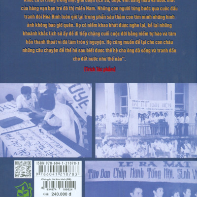 CHÚNG TA ĐÒI HÒA BÌNH - Huỳnh Tấn Mẫm Và Phong Trào Yêu Nước, Của Thanh Niên, Sinh Viên, Học Sinh Sài Gòn, 1969 - 1975