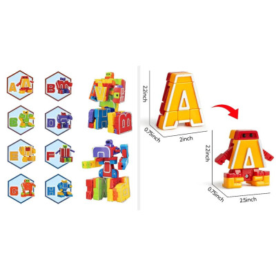 Đồ Chơi Lắp Ráp Biến Hình Robot Chữ Cái K - Cresta DK81237