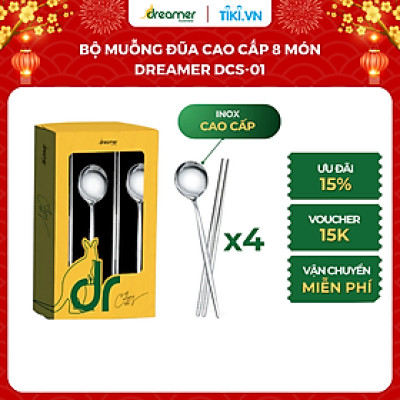 Bộ muỗng đũa INOX cao cấp 8 món DCS-01